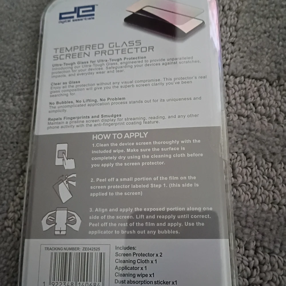Tempered Glass Screen Protector for iPhone 16 Pro - 2 Pack